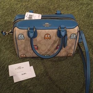 NEW authentic coach x Pac-Man mini bag.